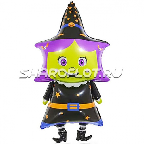 Фигурный шар «Маленькая ведьмочка» (99 см)