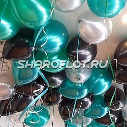 Шары бирюзовые, черные, белые 30см