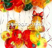 Фонтан шаров для украшения класса - Первый звонок