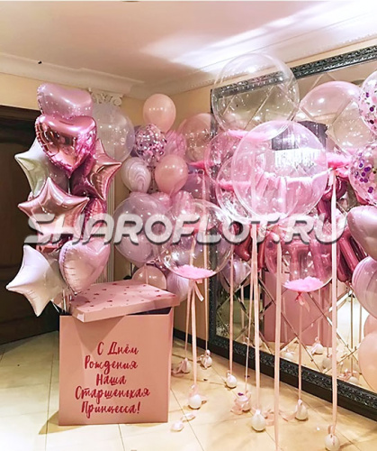 Оформление с коробкой Принцессе