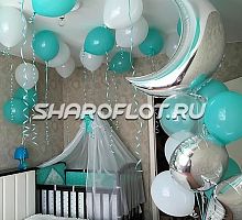 Оформление детской на выписку мальчика №15