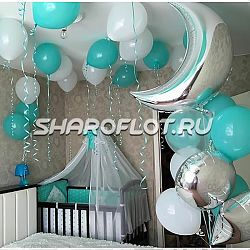 Оформление детской на выписку мальчика №15