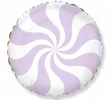 Шар Круг Леденец Сиреневый 45см