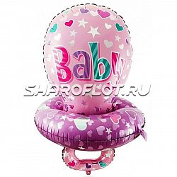 Шар Соска девочки 3Д 95см