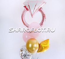 Букет с кольцом на Девичник