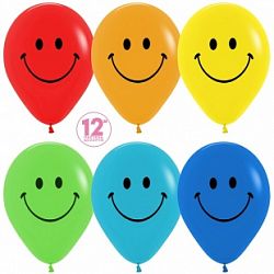 Шары Смайлы Ассорти 30см