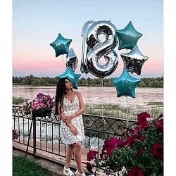 Композиция шаров с цифрой №111