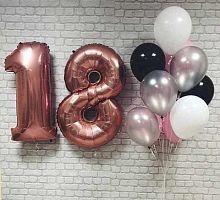 Композиция шаров с цифрой №091