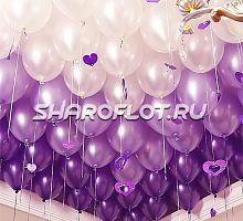 Шары фиолетовые, сиреневые, белые 30см