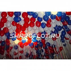 Шарики красные, белые, синие 30см