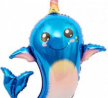 Шар Нарвал 90см