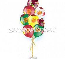 Фонтан из шаров " Осеннее настроение"