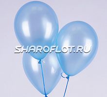 Шар Голубой перламутр 30см