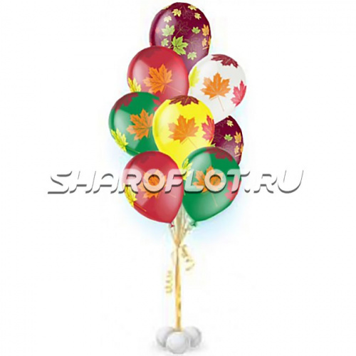 Фонтан из шаров " Осеннее настроение"