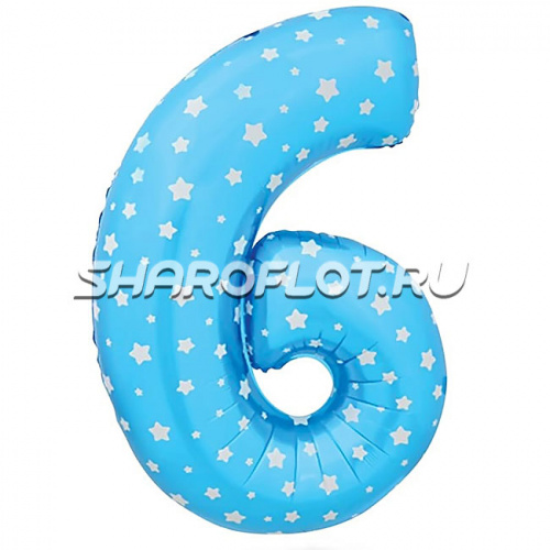 Шар Цифра 6 Малыш 85см Шар Цифра 6 Малыш 85см