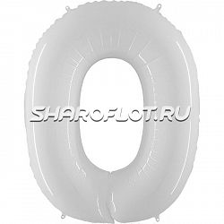Шар Цифра 0 Белая 85см