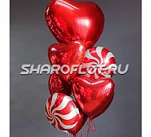 Букет из шаров на день влюбленных