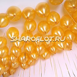 Золотые шары Металлик 30см