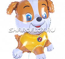 Шар Собака Щенок в желтом 70см