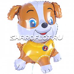 Шар Собака Щенок в желтом 70см