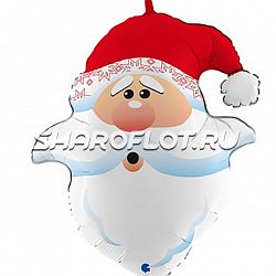Шар Голова Санты 60см