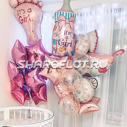 Оформление для девочки на выписку из роддома