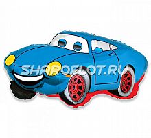 Шар Машина спортивная синяя 75см