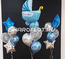 Фонтаны на выписку мальчика из роддома