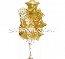 Фонтан из золотых шаров