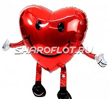 Ходячий шар Сердце 45см