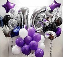 Композиция шаров с цифрой №144