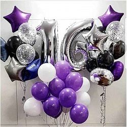 Композиция шаров с цифрой №144