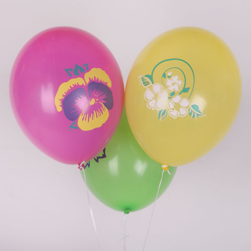 Шары Ассорти с Цветами 30см Шары Ассорти с Цветами 30см