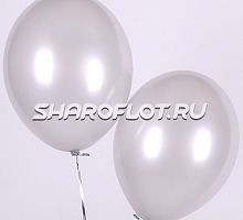 Шар Серебро перламутр 30см