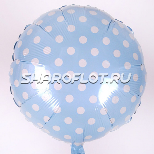 Круг Голубой Мелкий Горох 40см Круг Голубой Мелкий Горох 40см