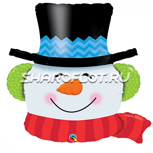 Шар Голова Снеговика 90см