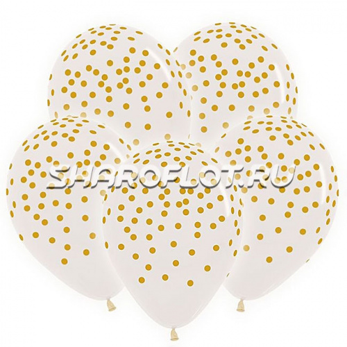 Шары прозрачные конфетти, 30см Шары прозрачные конфетти, 30см