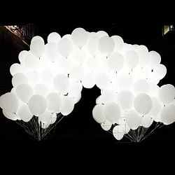 Светящиеся белые шары 30см