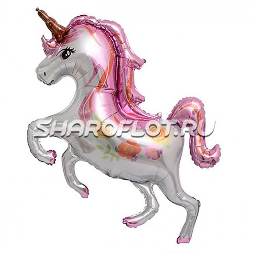Шар Единорог в прыжке 105см