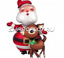 Ходячий шар Санта 95см