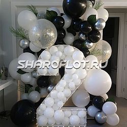 Цифры с шарами внутри