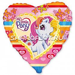 Шар Сердце Пони Стиль 40см