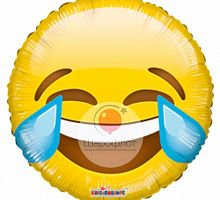 Шар Круг Эмодзи Смех 45см