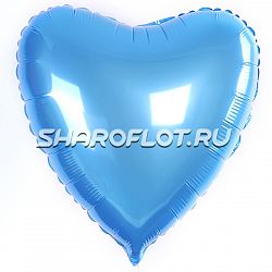 Шар Сердце Голубое 40см