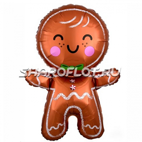 Шар Пряничный человечек 75см