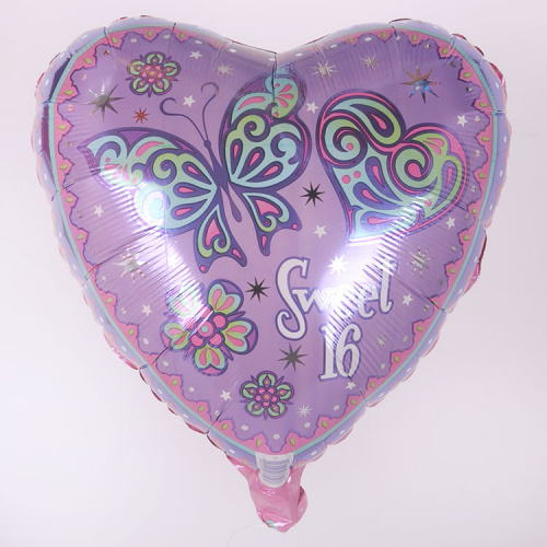 Сердце с Бабочкой на 16 лет 40см Сердце с Бабочкой на 16 лет 40см