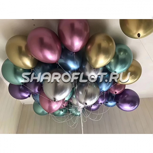 Шарики ассортиХром 30см
