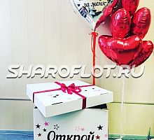 Коробка с предложением Ты выйдешь за меня?