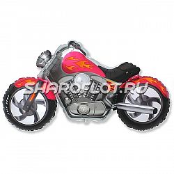 Шар Мотоцикл Чоппер красный 105см