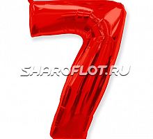 Шар Цифра 7 Красная 85см